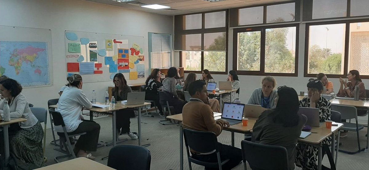 Teachers in a professional learning session